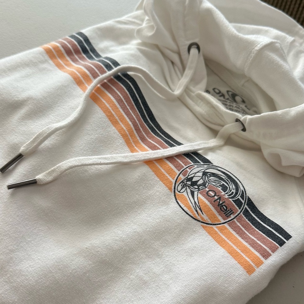 O’Neill Retro print Hoodie unisex size S - Picture 2 of 7